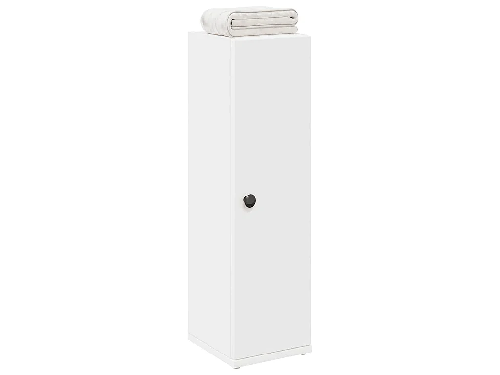 Meuble de salle de bain avec porte-rouleau blanc 20,5x22x72 cm