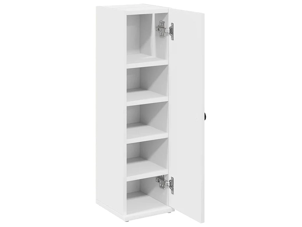 Meuble de salle de bain avec porte-rouleau blanc 20,5x22x72 cm