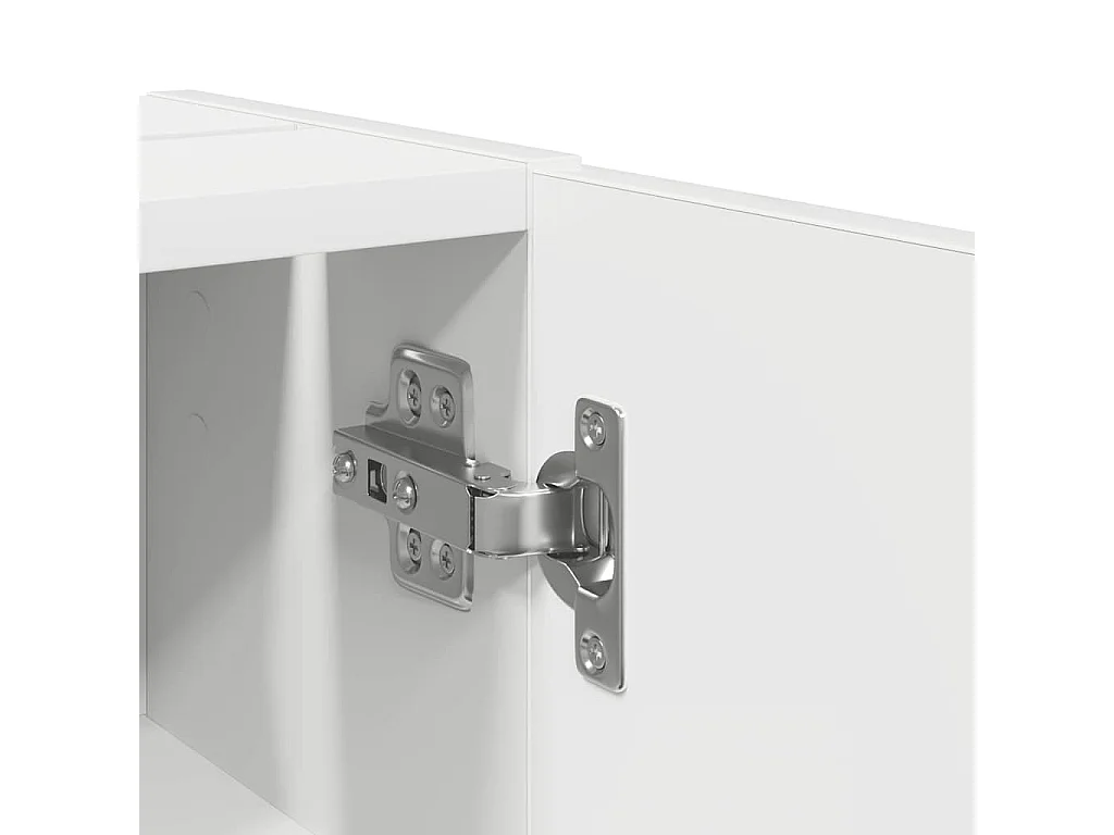Meuble de salle de bain avec porte-rouleau blanc 20,5x22x72 cm