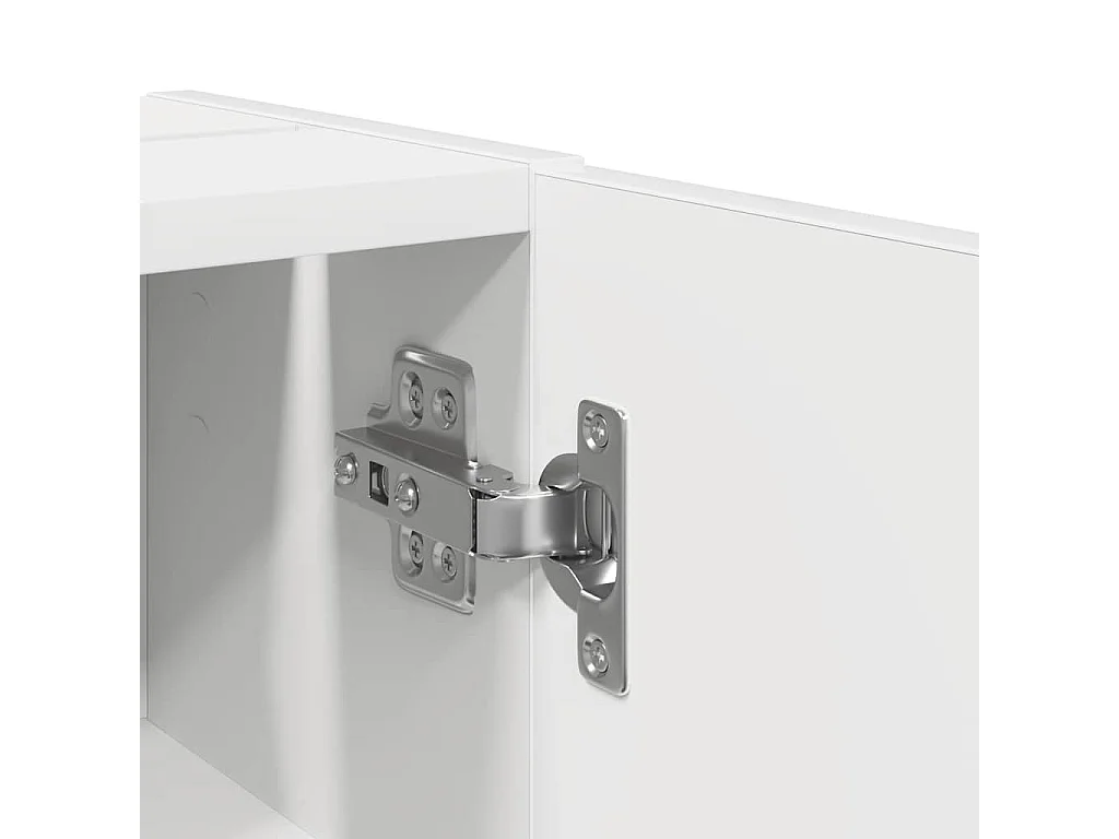 Mobile da Bagno con Portarotolo Bianco 20,5x22x72 cm