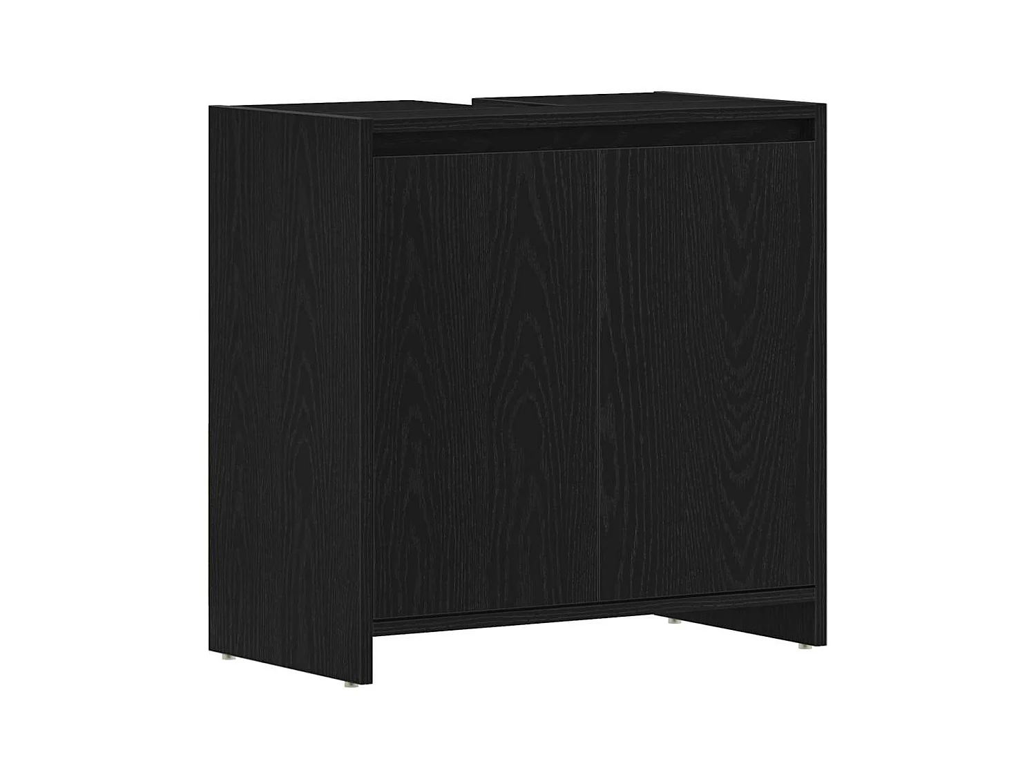 Armoire de bain chêne noir 60x33x60 cm bois d'ingénierie