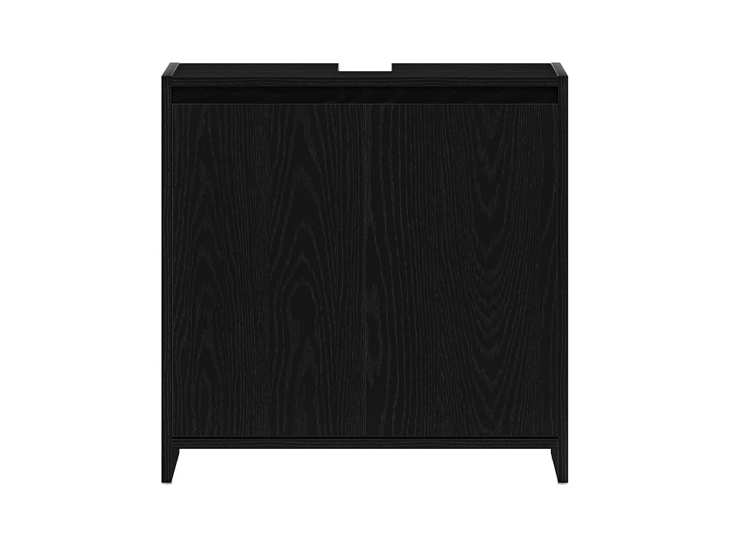 Armoire de bain chêne noir 60x33x60 cm bois d'ingénierie