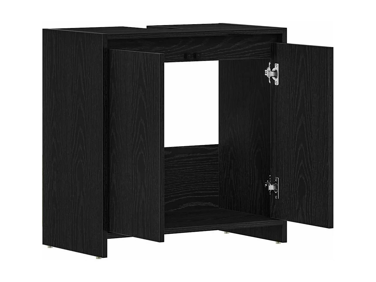 Armoire de bain chêne noir 60x33x60 cm bois d'ingénierie