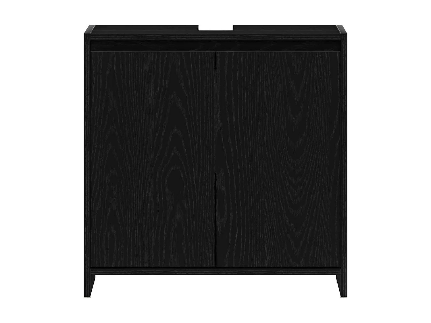 Armoire de bain chêne noir 60x33x60 cm bois d'ingénierie