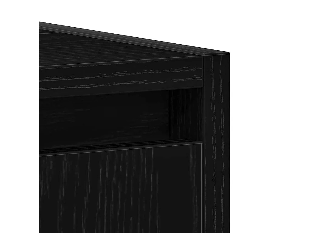 Badkamerkast 60x33x60 cm spaanplaat zwart eikenkleurig