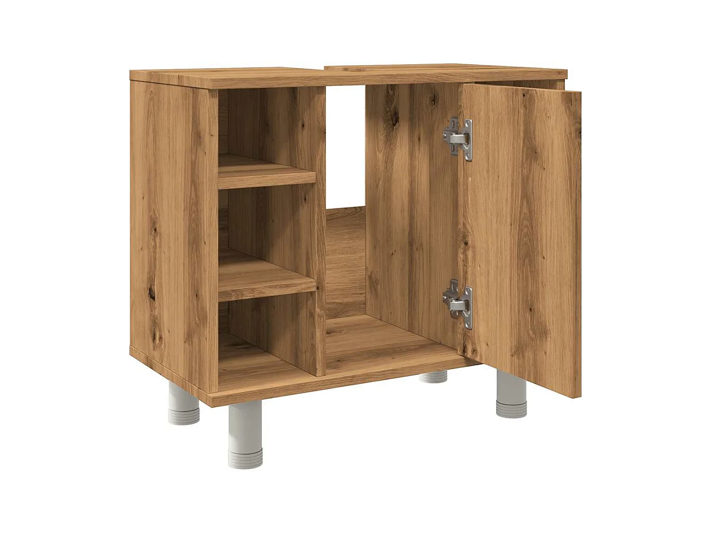 Armoire de salle de bain chêne artisanal 60x32x53,5 cm