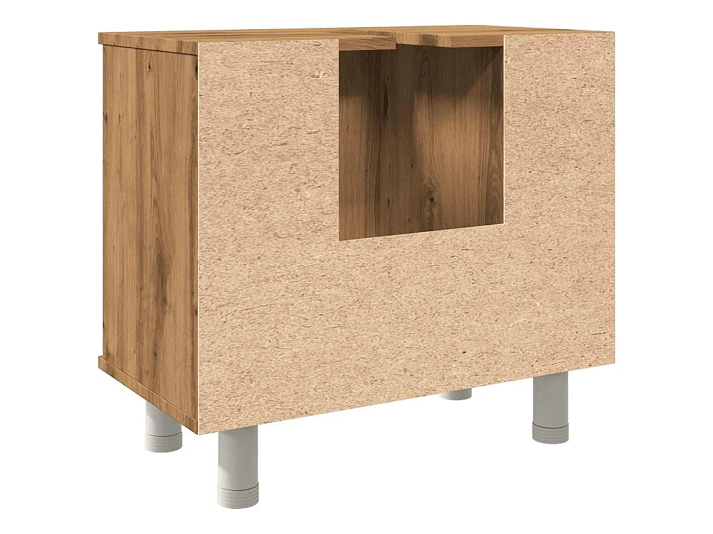 Armoire de salle de bain chêne artisanal 60x32x53,5 cm