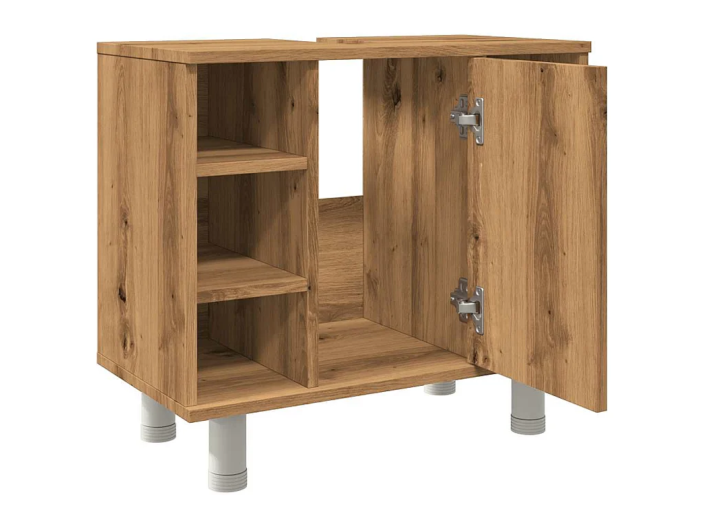 Armoire de salle de bain chêne artisanal 60x32x53,5 cm
