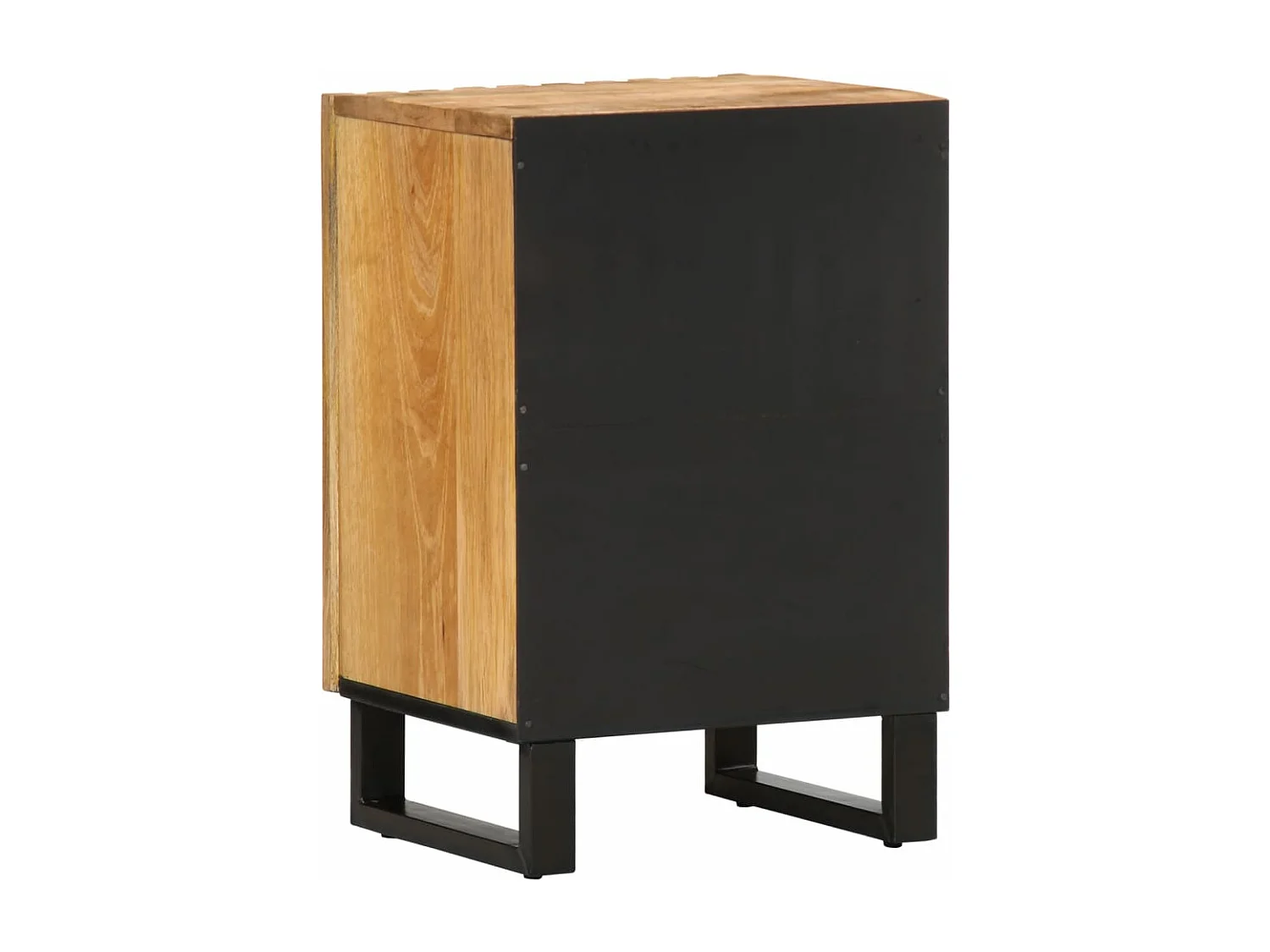 Armoire de salle de bain 38x34x58 cm bois manguier massif brut