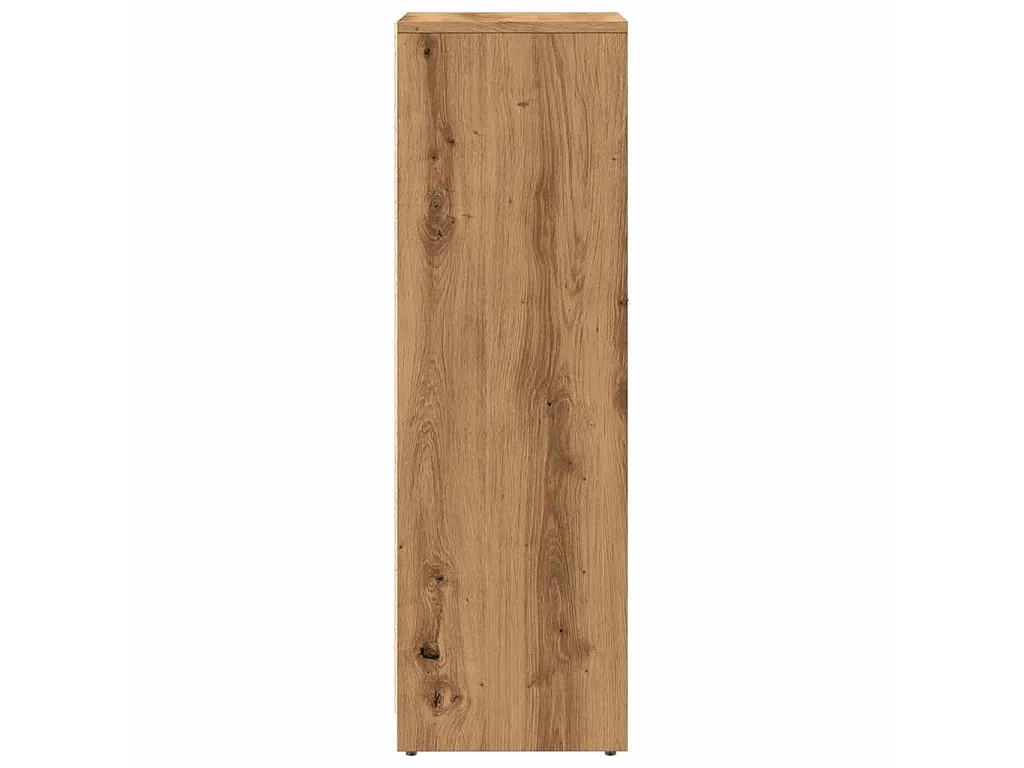 Badkamerkast 30x30x95 cm bewerkt hout artisanaal eikenkleur
