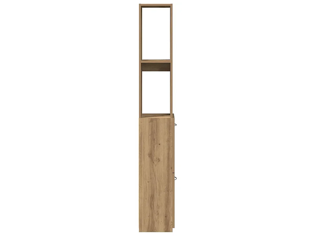 Armadietto Bagno Rovere 25x25x170 cm Legno Multistrato