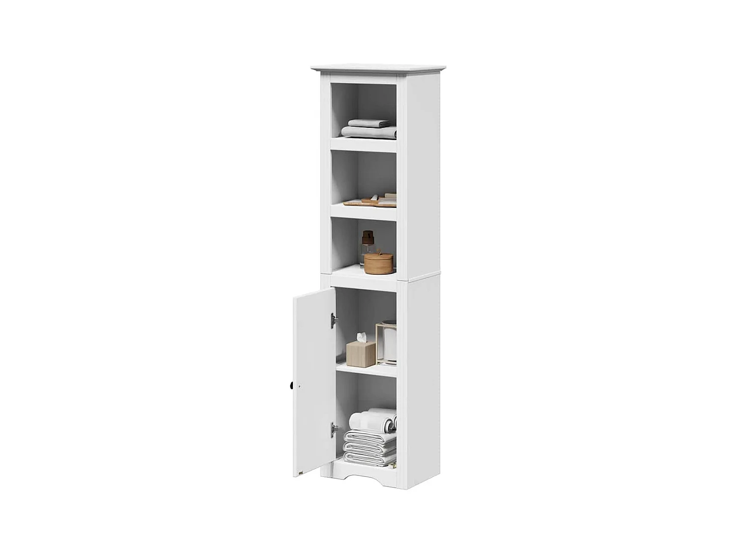Armoire de salle de bain BODO blanc 44x30x160 cm
