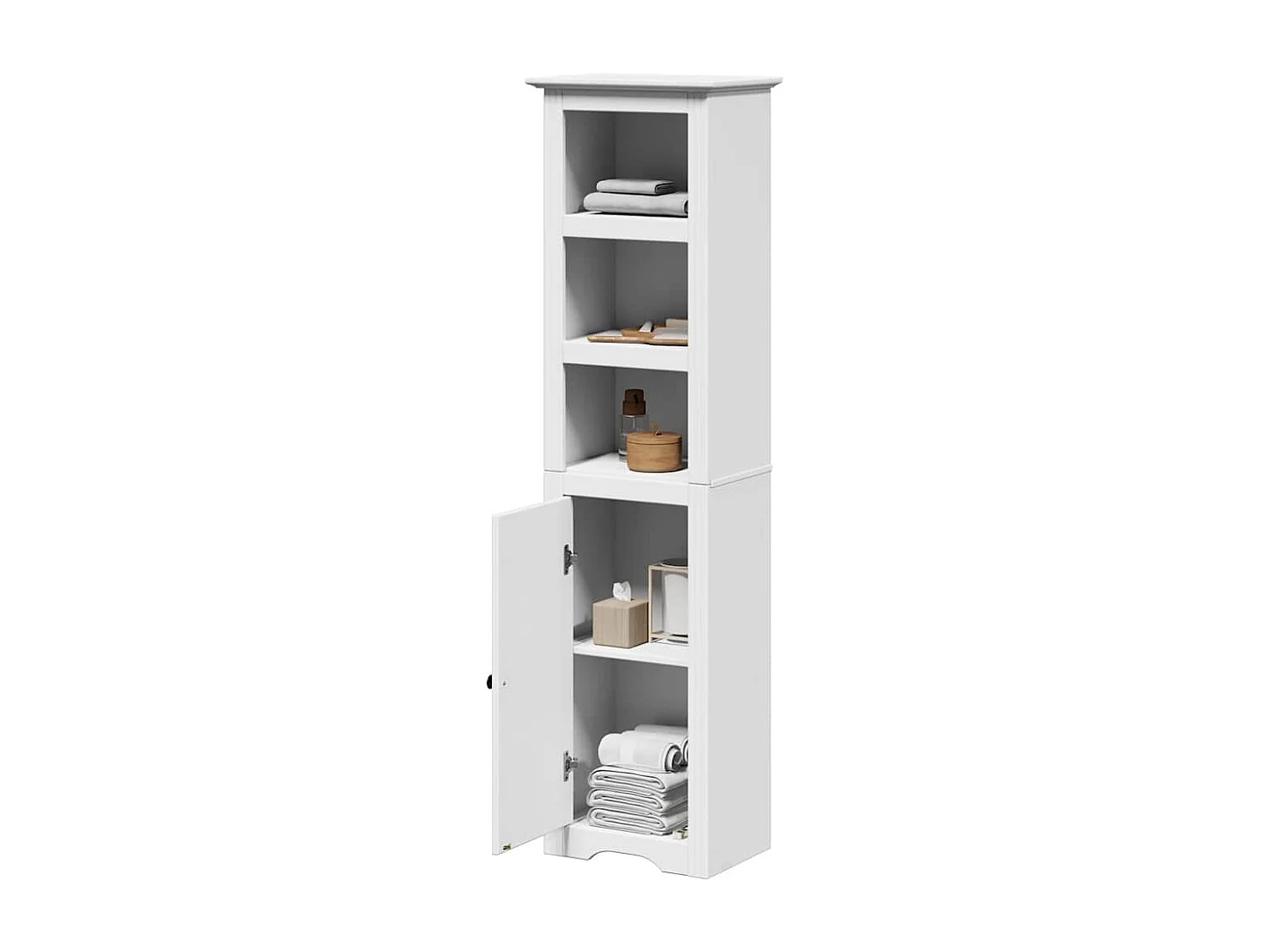 Armoire de salle de bain BODO blanc 44x30x160 cm