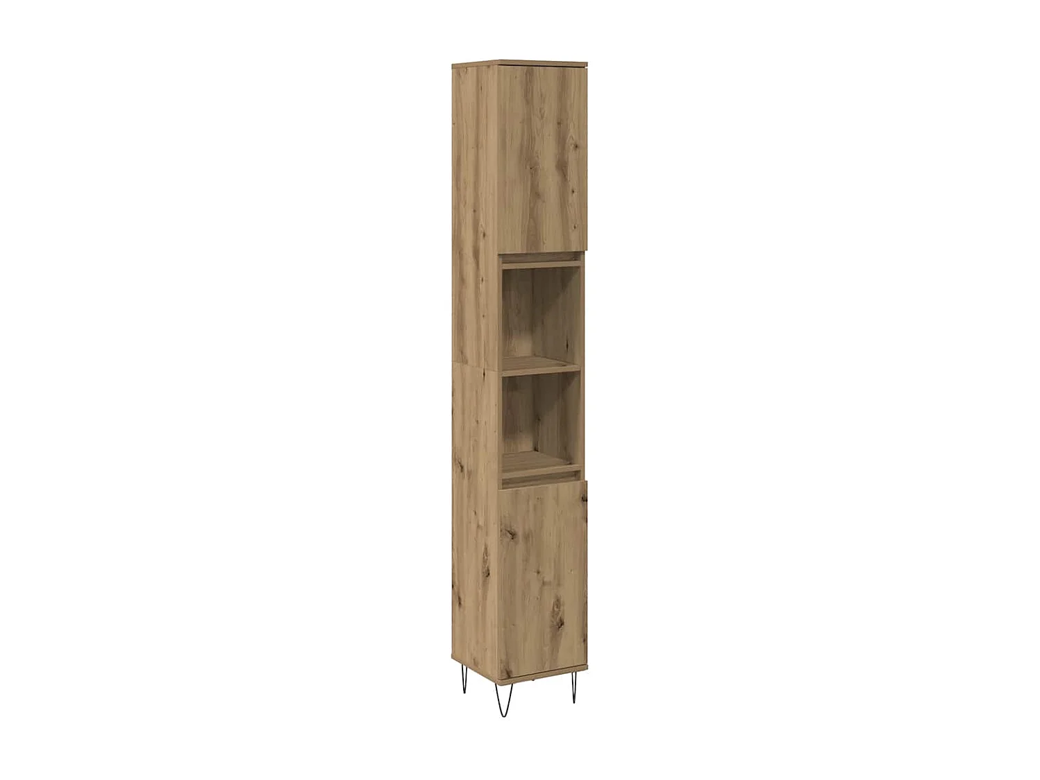 Badschrank Artisan-Eiche 30x30x190 cm Holzwerkstoff