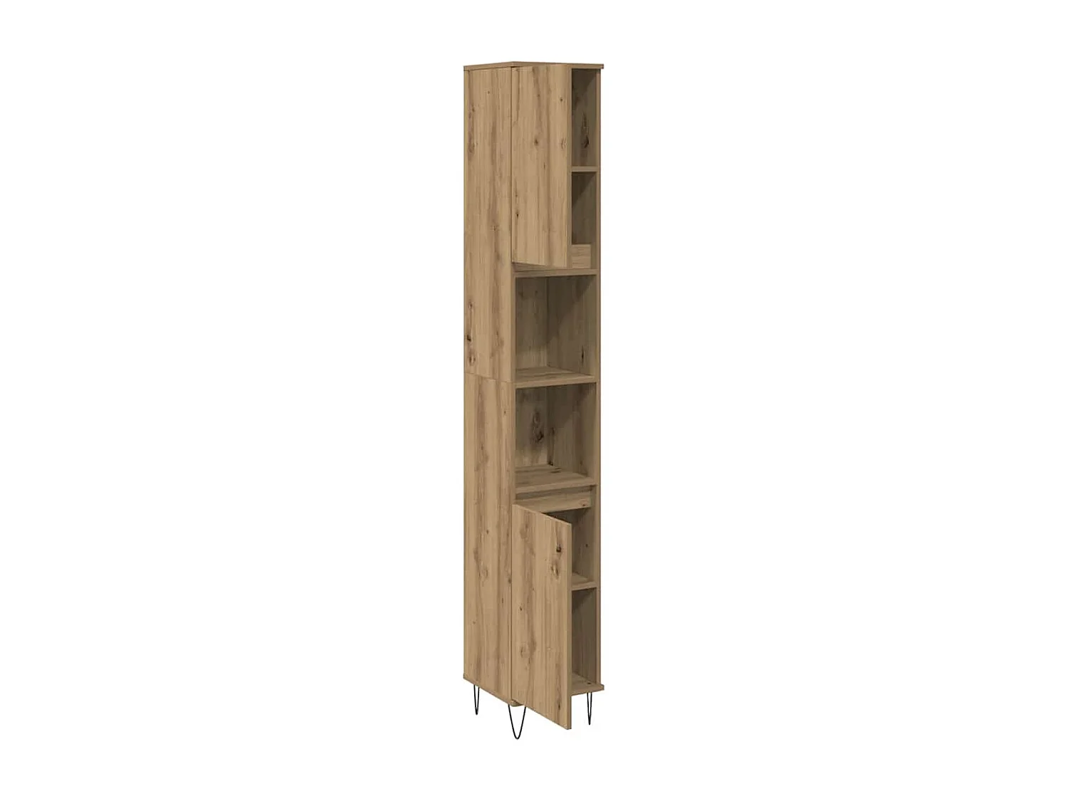 Badschrank Artisan-Eiche 30x30x190 cm Holzwerkstoff
