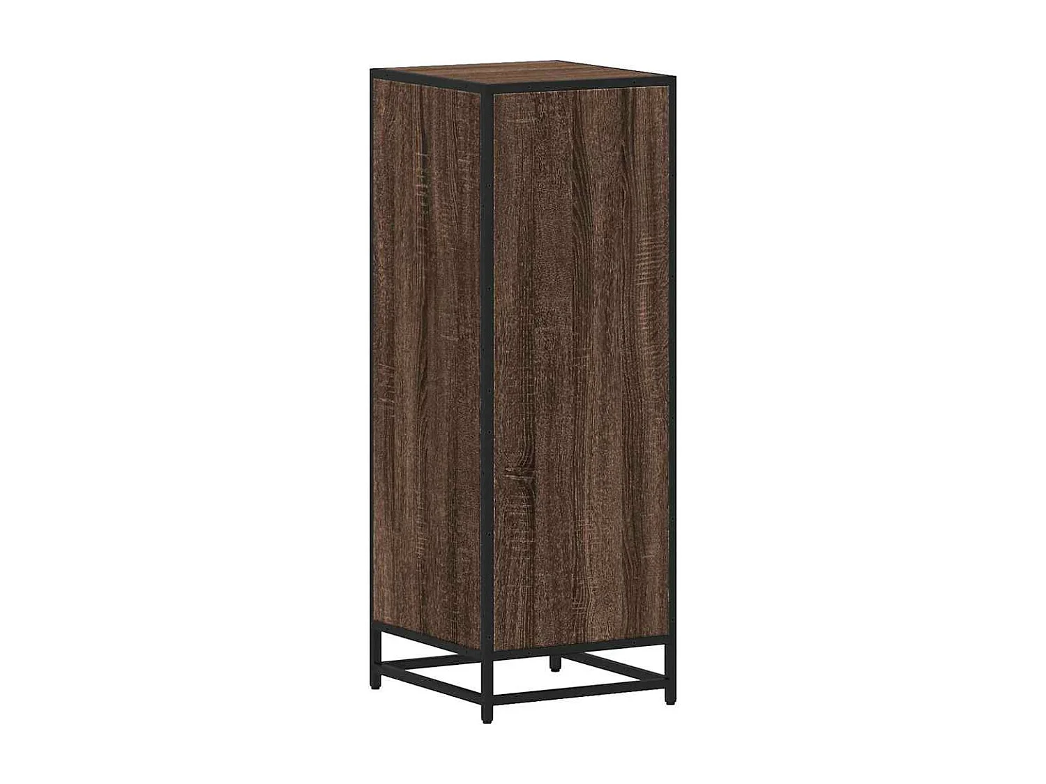 Armario de baño madera contrachapada roble marrón 35x37,5x100cm