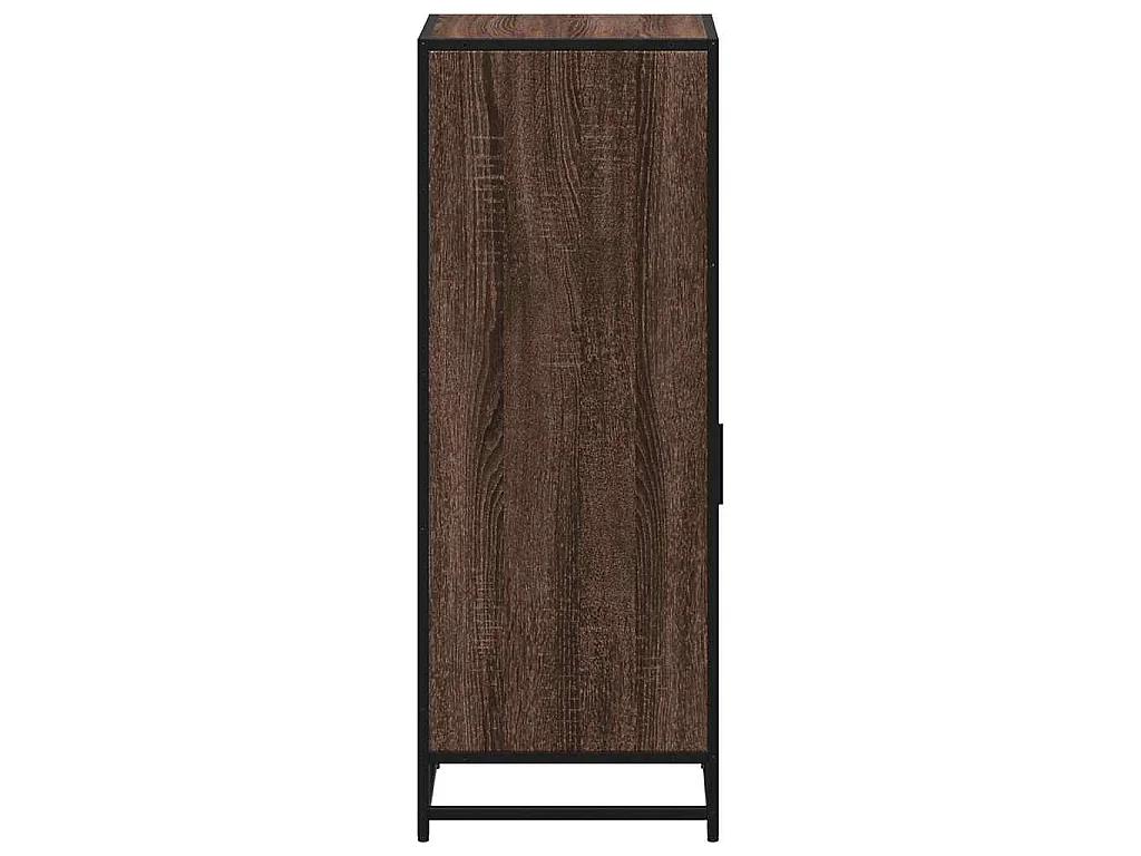 Badkamerkast 35x37,5x100 cm bewerkt hout bruin eikenkleur