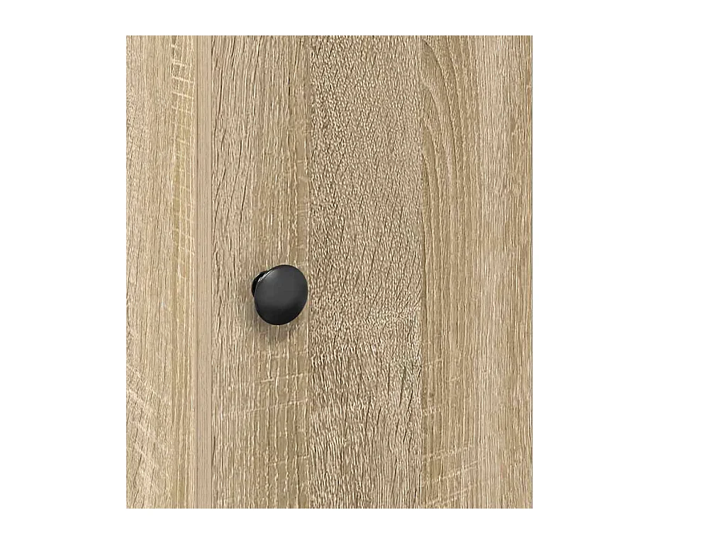 Meuble de salle de bain avec porte-rouleau chêne sonoma