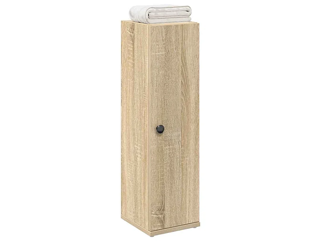 Mobile da Bagno con Portarotolo Rovere Sonoma 20,5x22x72 cm