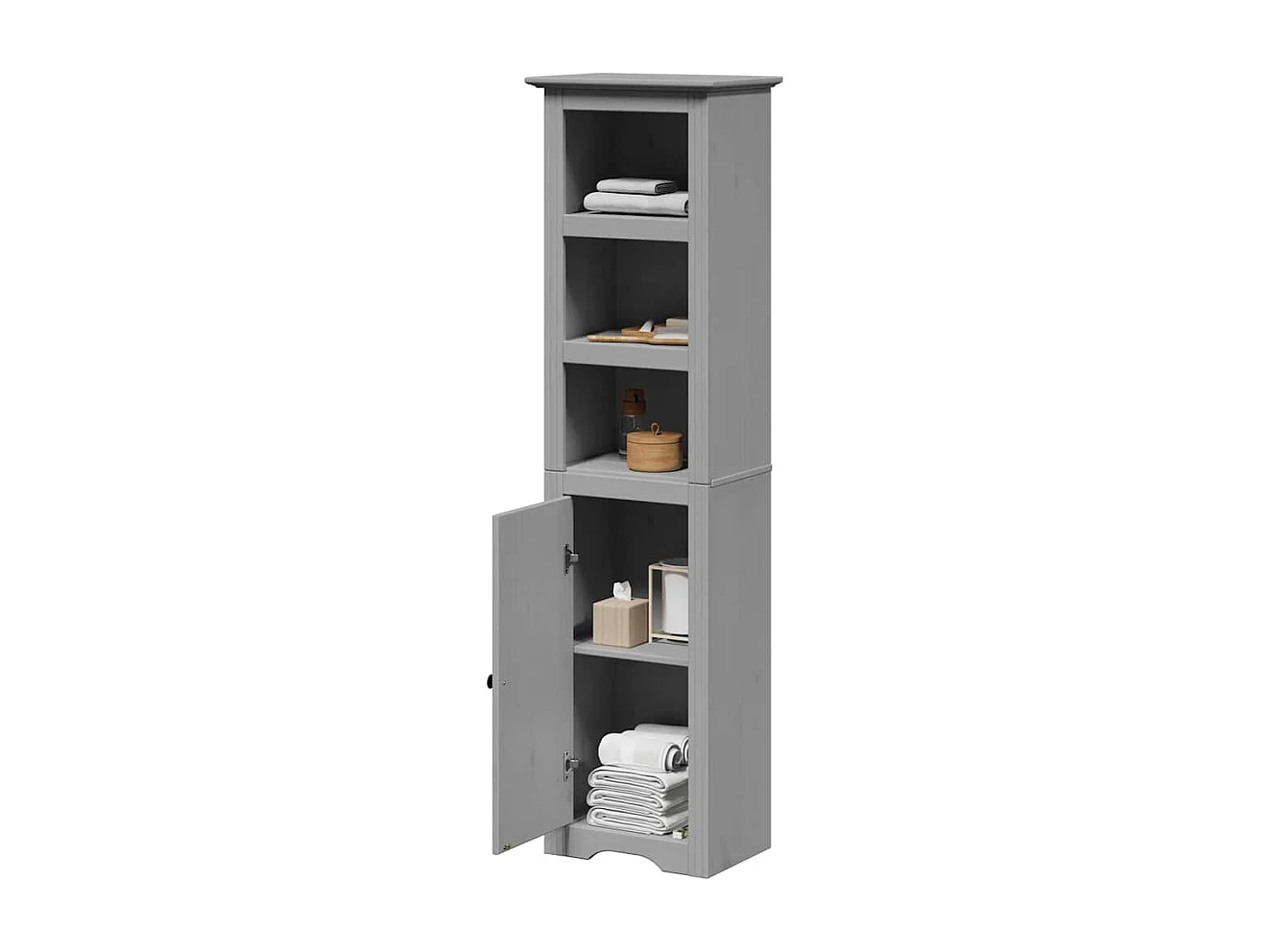 Badkamerkast BODO 44x30x160 cm grijs