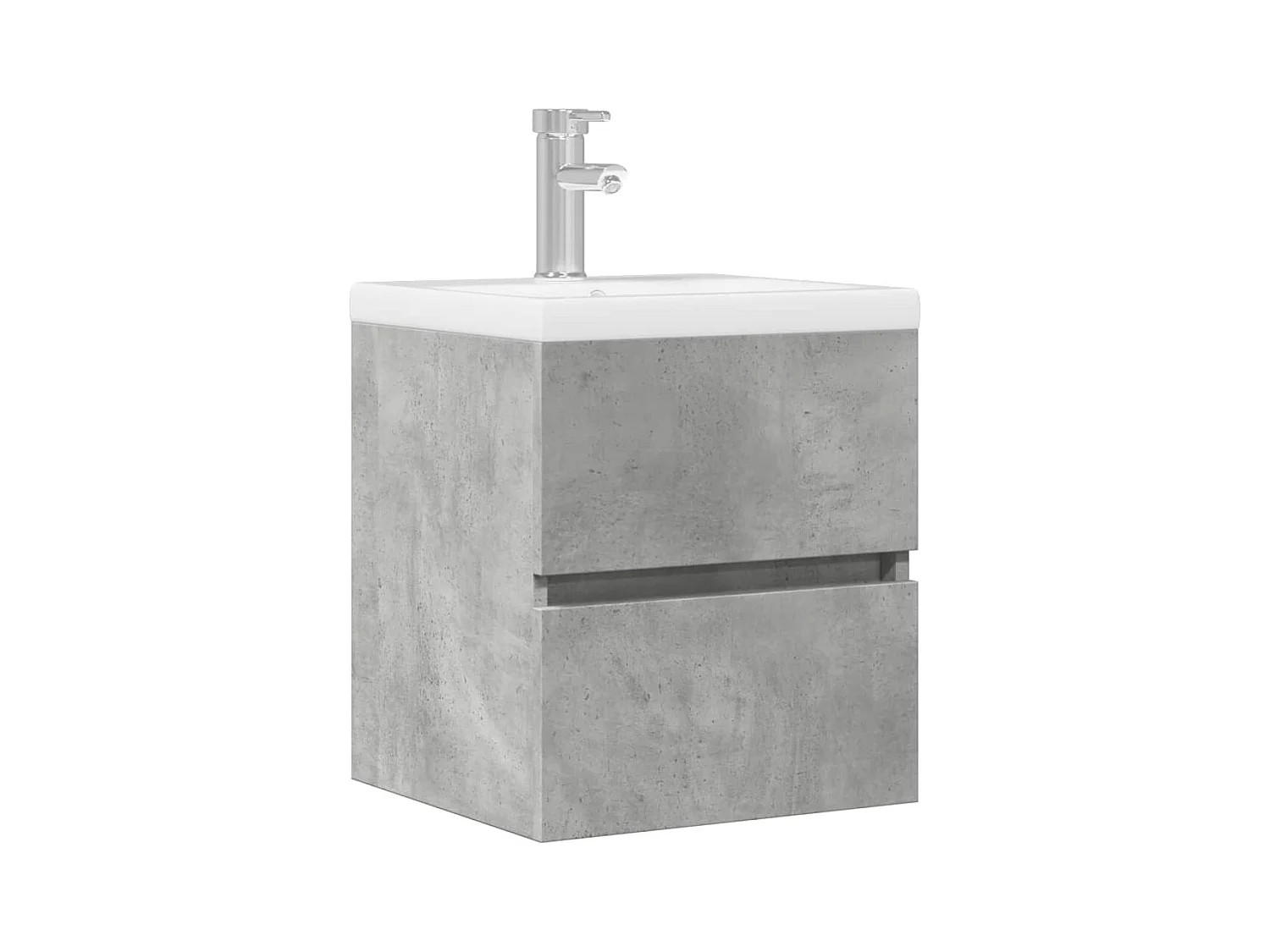 Armoire d'évier Gris béton 41x38,5x45 cm Bois d’ingénierie