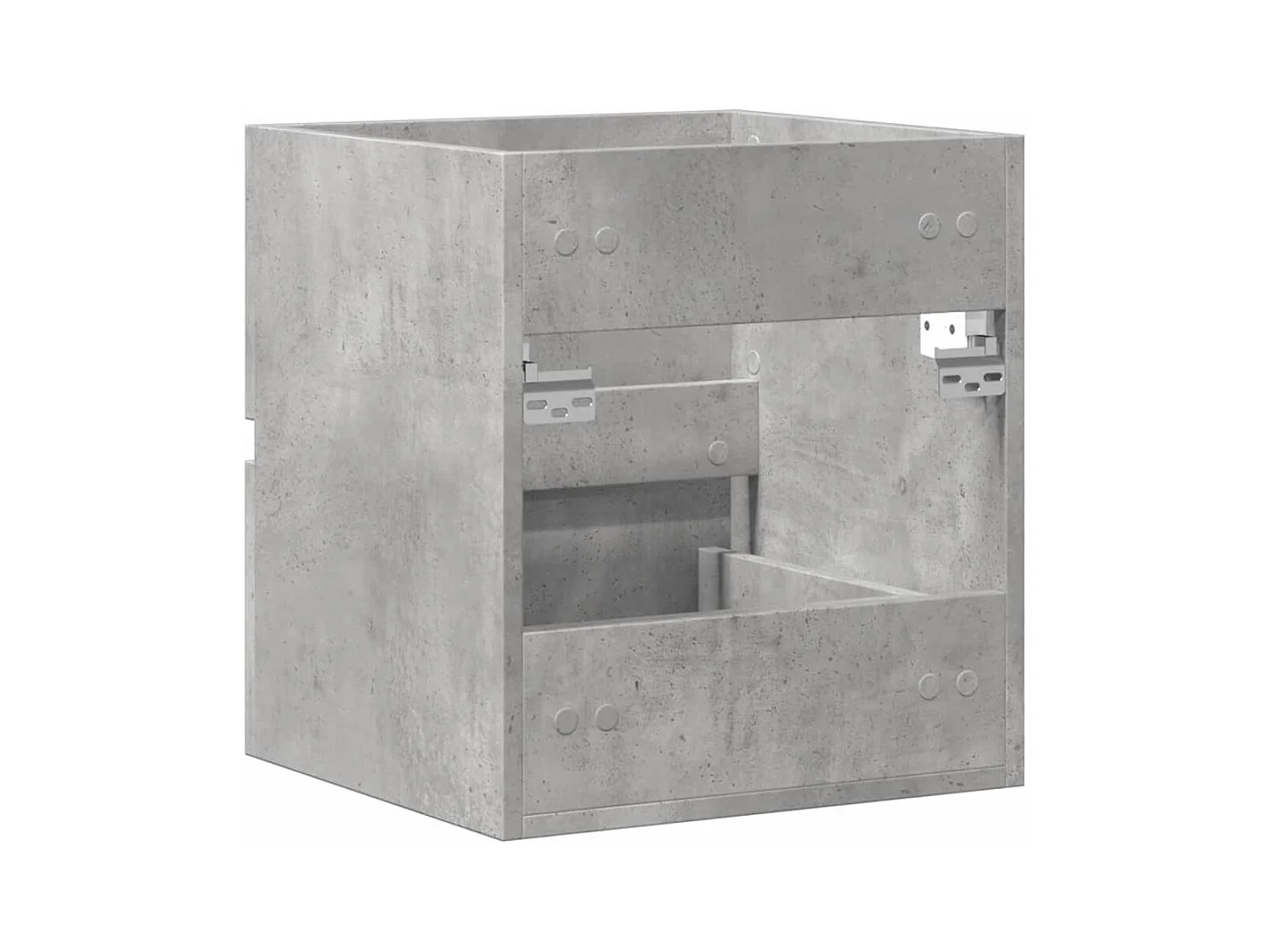 Armoire d'évier Gris béton 41x38,5x45 cm Bois d’ingénierie