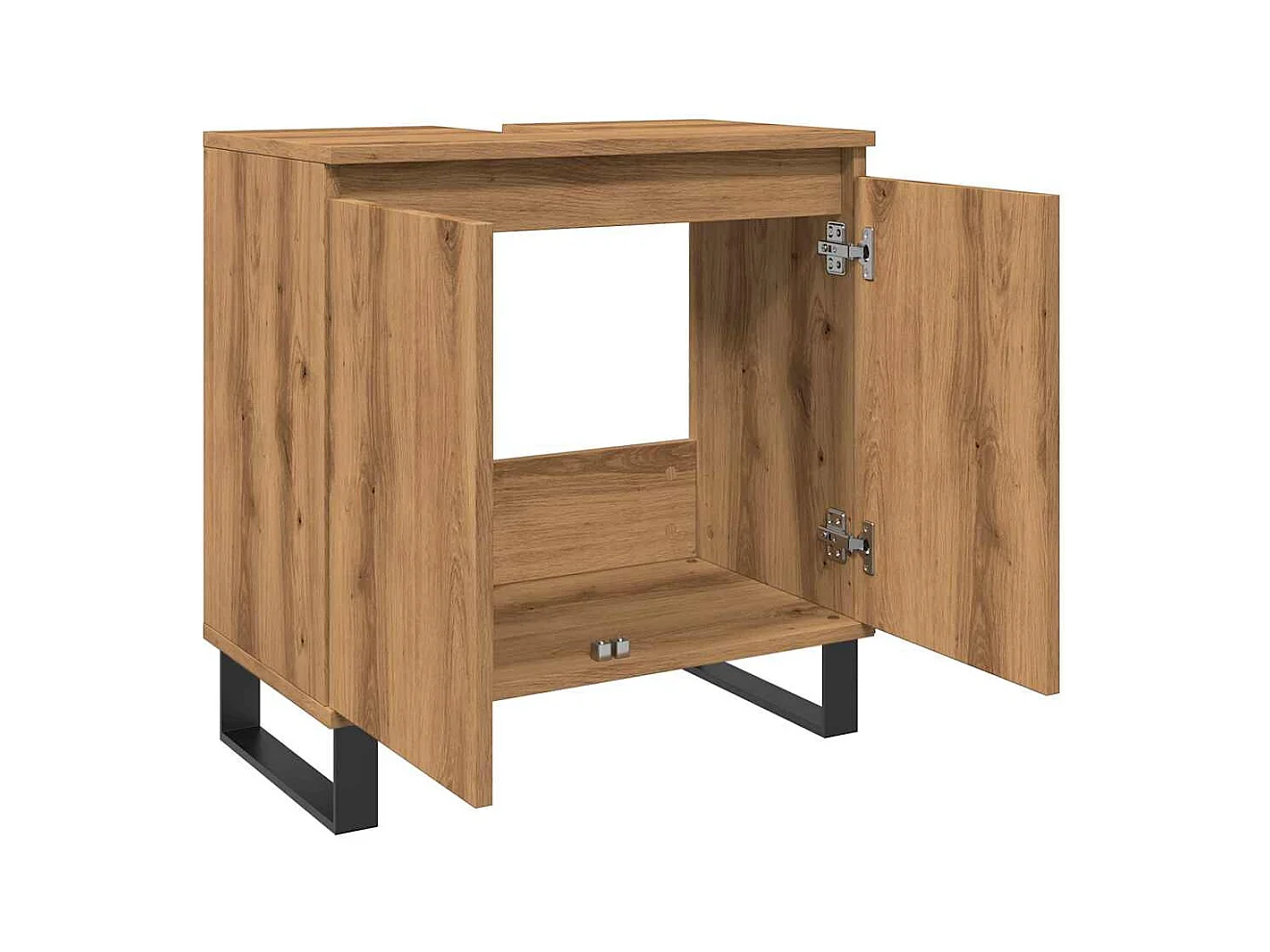 Armoire de salle de bain chêne artisanal 58x33x60 cm