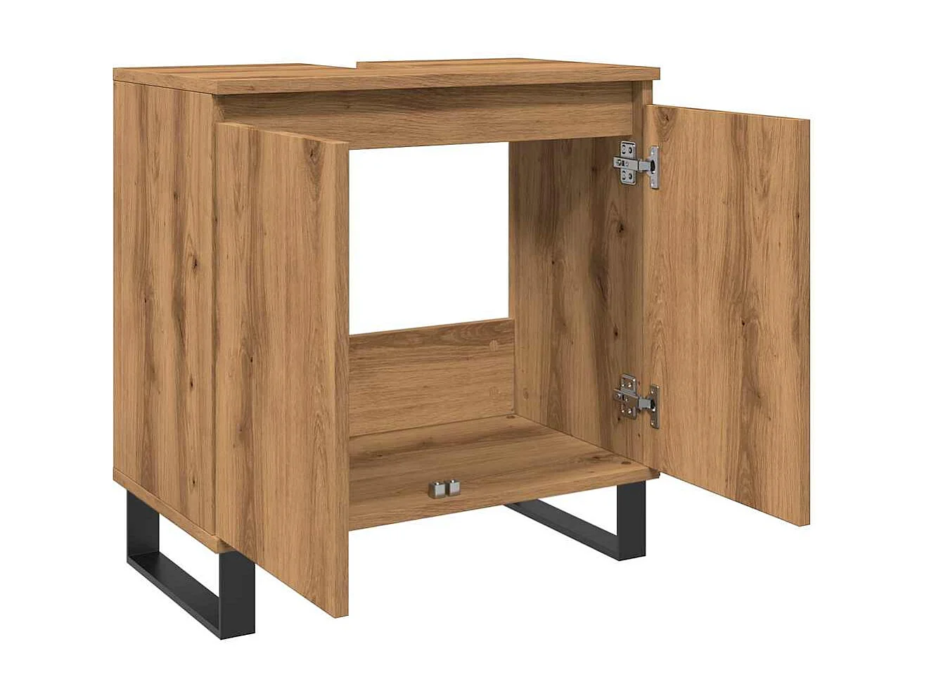 Badschrank Artisan-Eiche 58x33x60 cm Holzwerkstoff