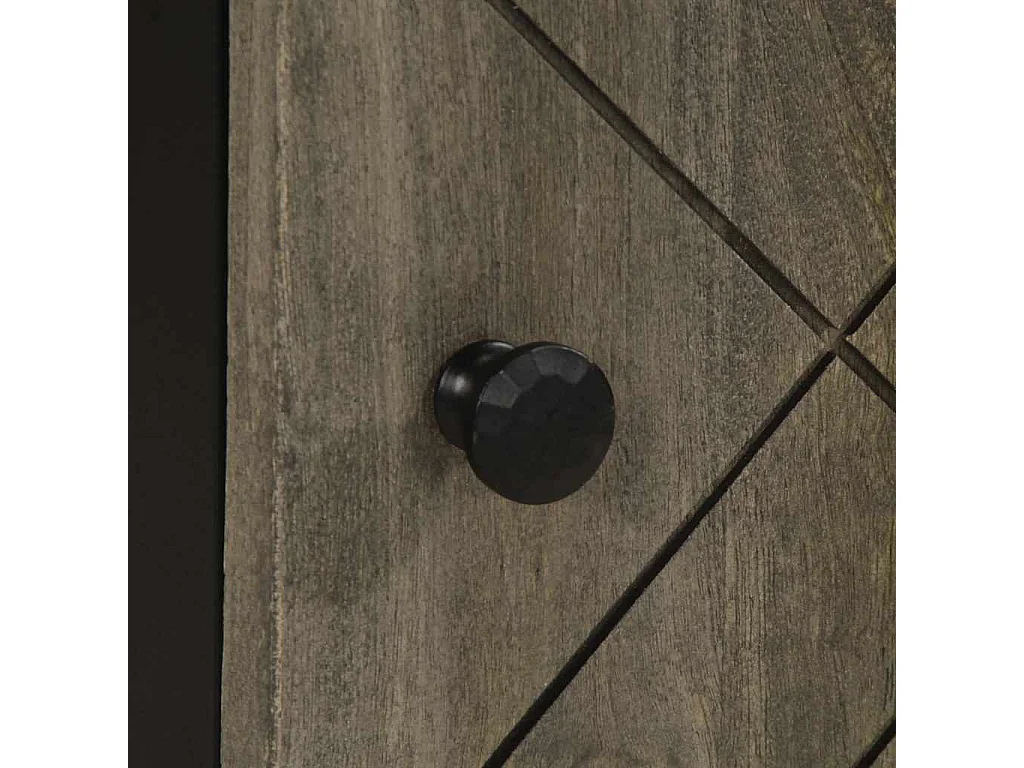 Armoire de salle de bain murale 38x33x48cm bois massif manguier