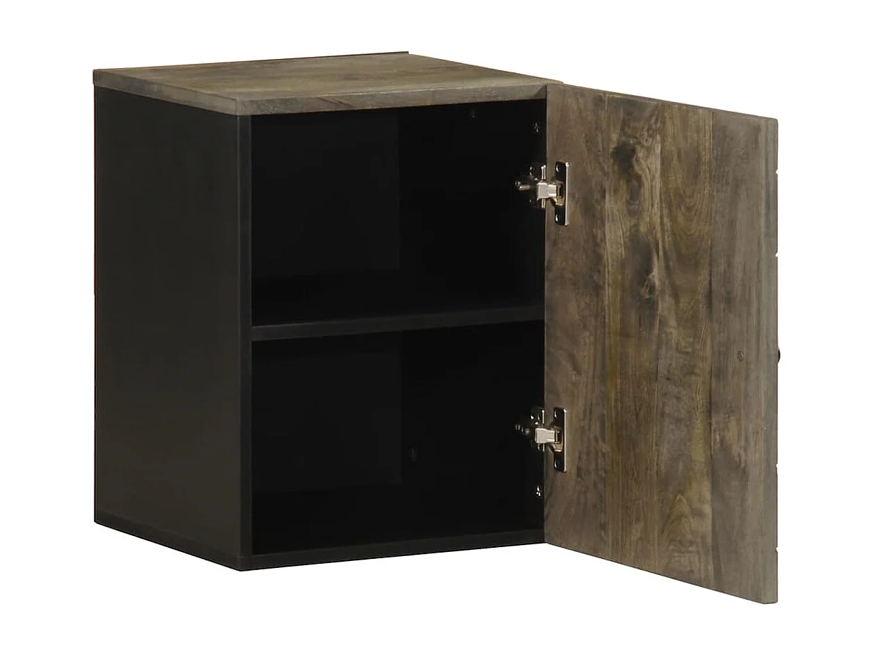 Armoire de salle de bain murale 38x33x48cm bois massif manguier