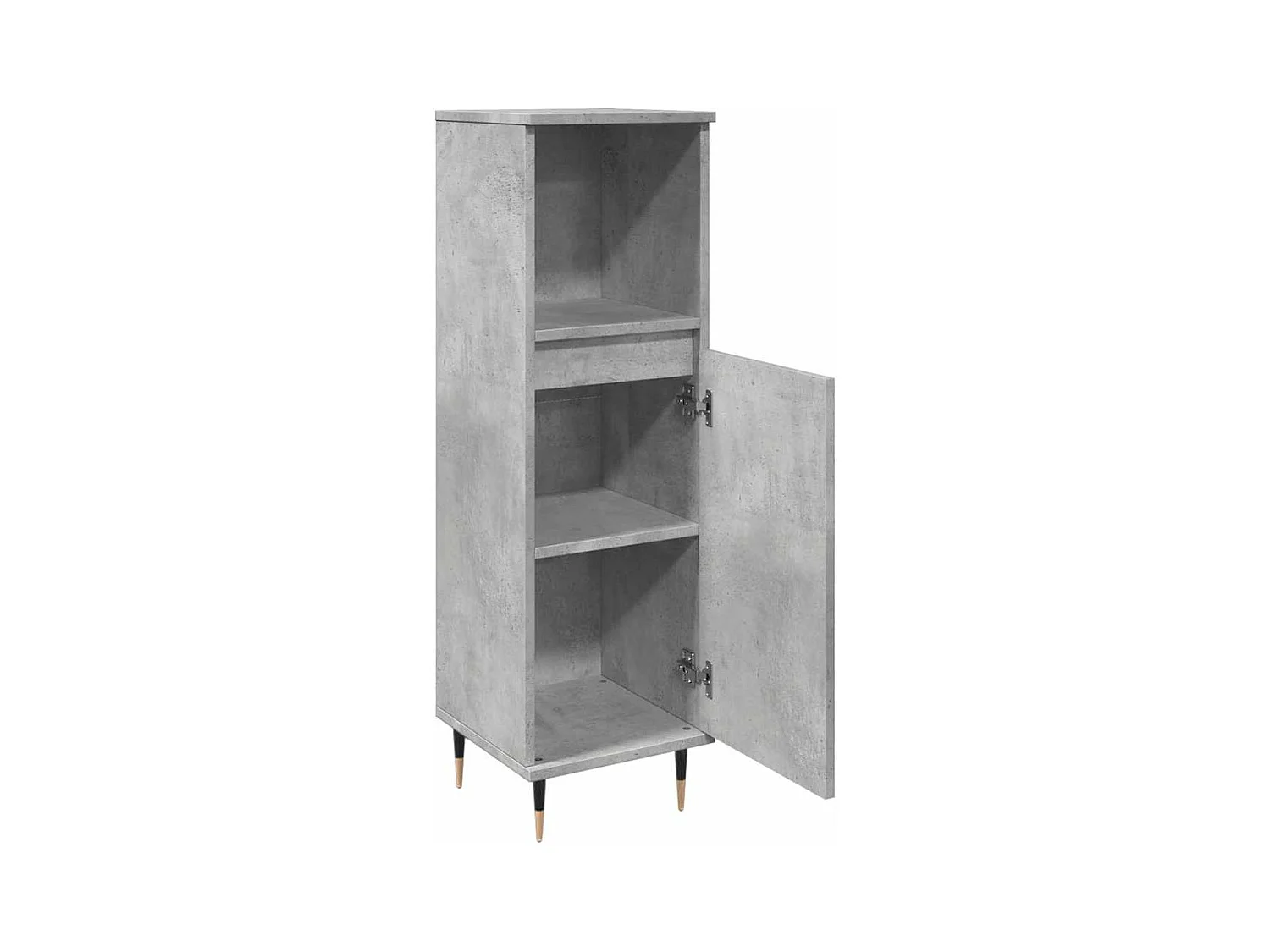 Armoire de salle de bain gris béton 30x30x100 cm