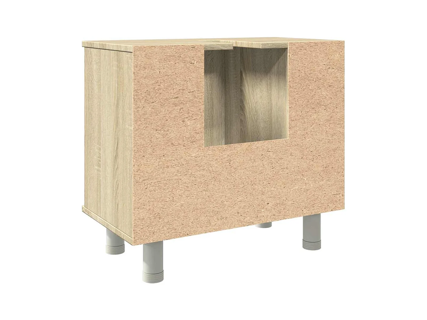 Badkamerkast 60x32x53,5 cm spaanplaat sonoma eikenkleurig