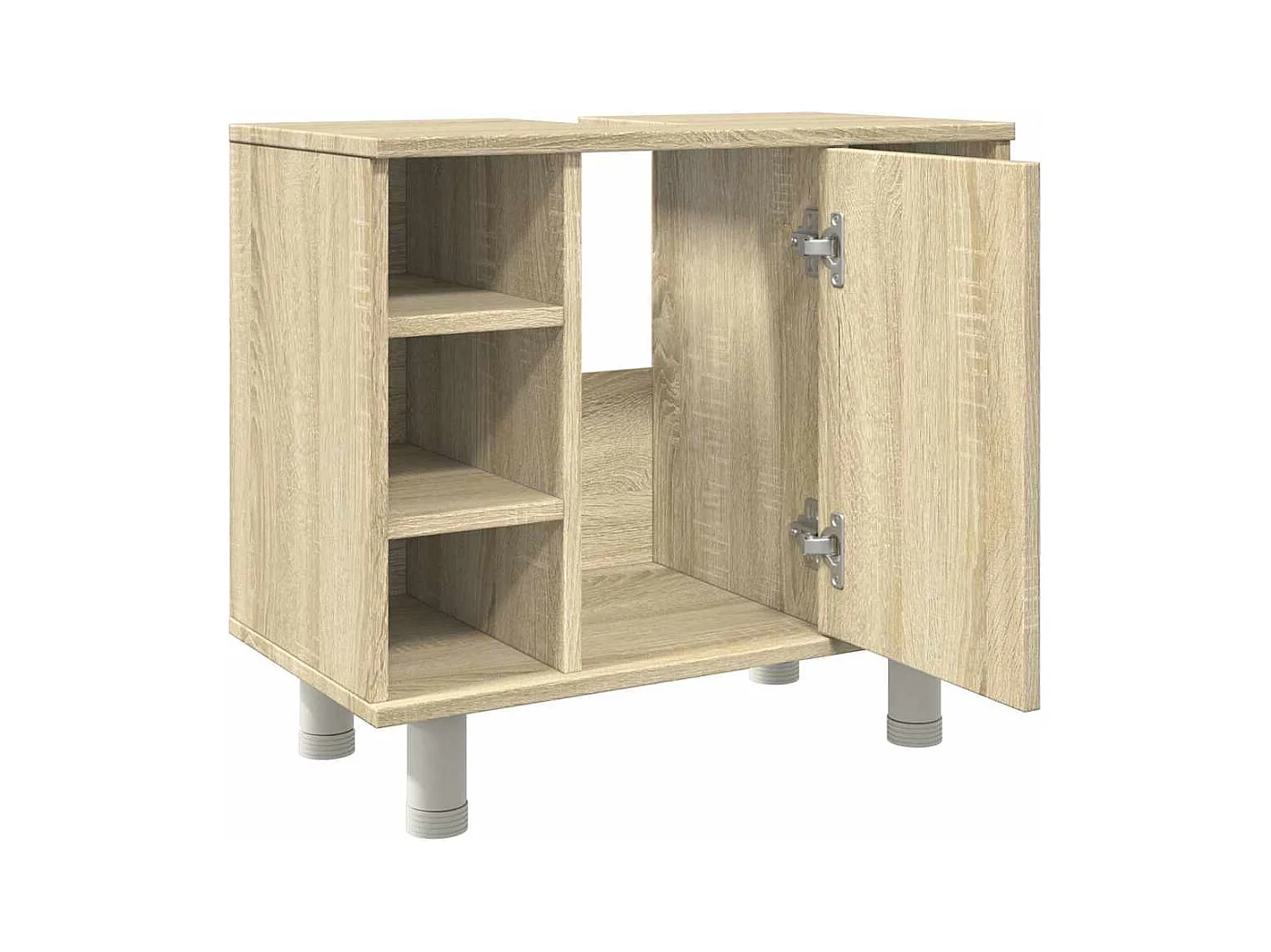 Badkamerkast 60x32x53,5 cm spaanplaat sonoma eikenkleurig