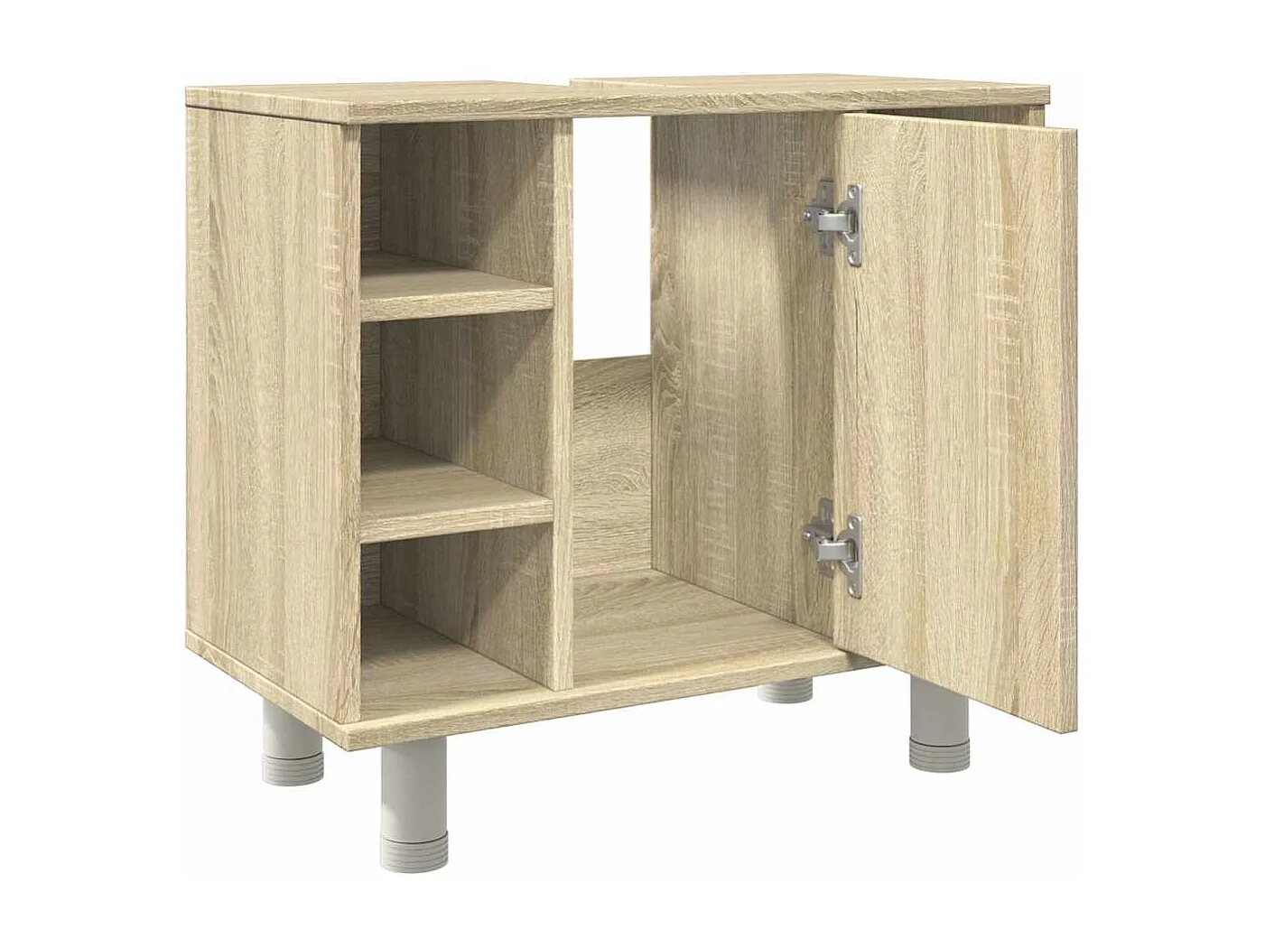 Mobile da Bagno Rovere Sonoma 60x32x53,5cm in Legno Multistrato