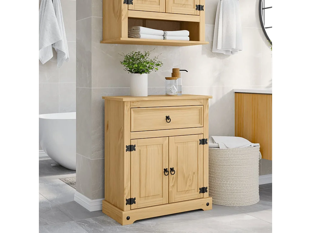 Badkamerkast Corona 70x33x80 cm massief grenenhout