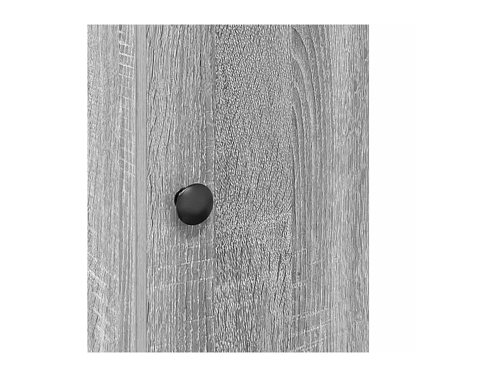 Meuble de salle de bain avec porte-rouleau sonoma gris