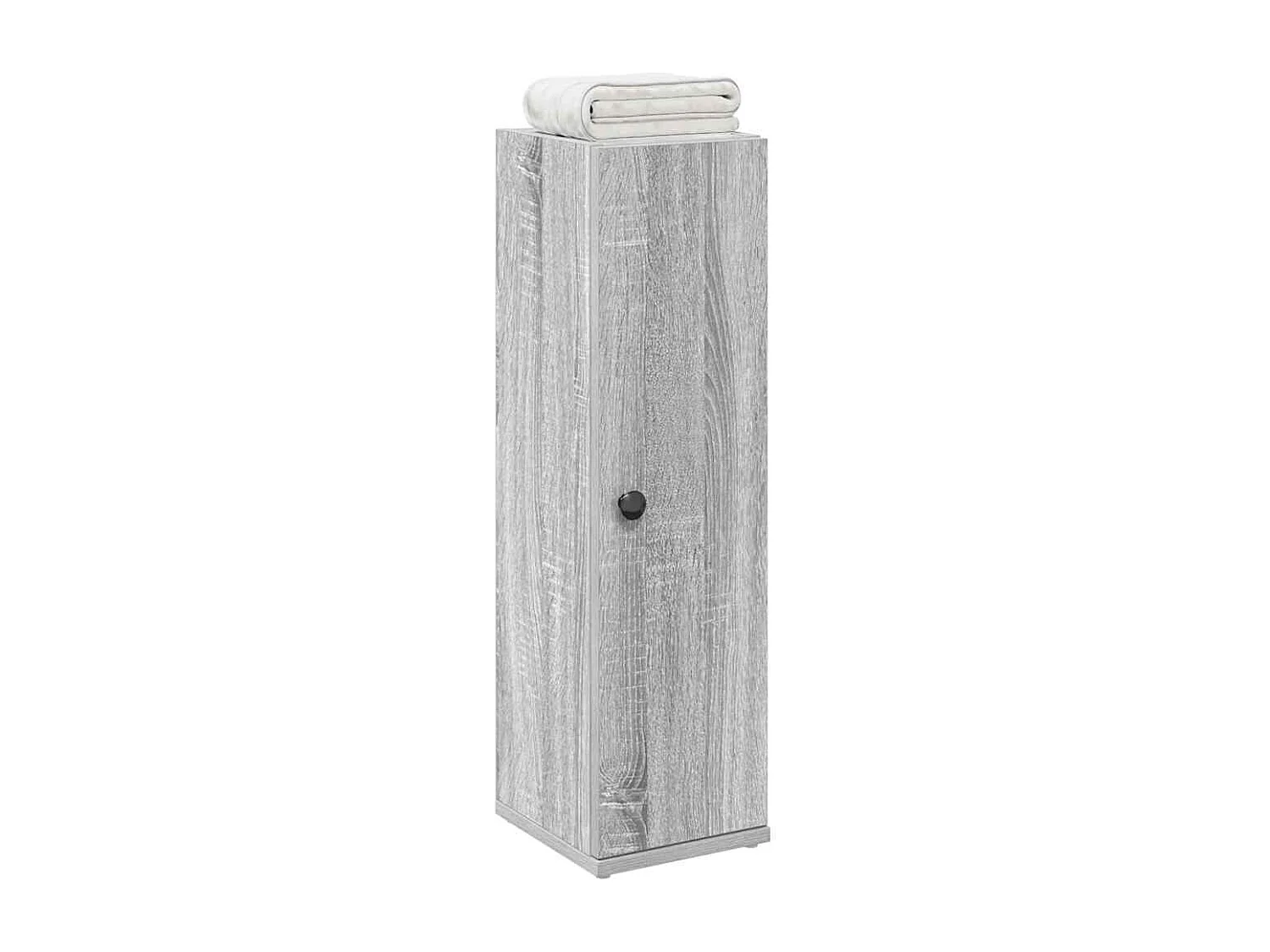 Badezimmerschrank mit Rollenhalter Grau Sonoma 20,5x22x72 cm