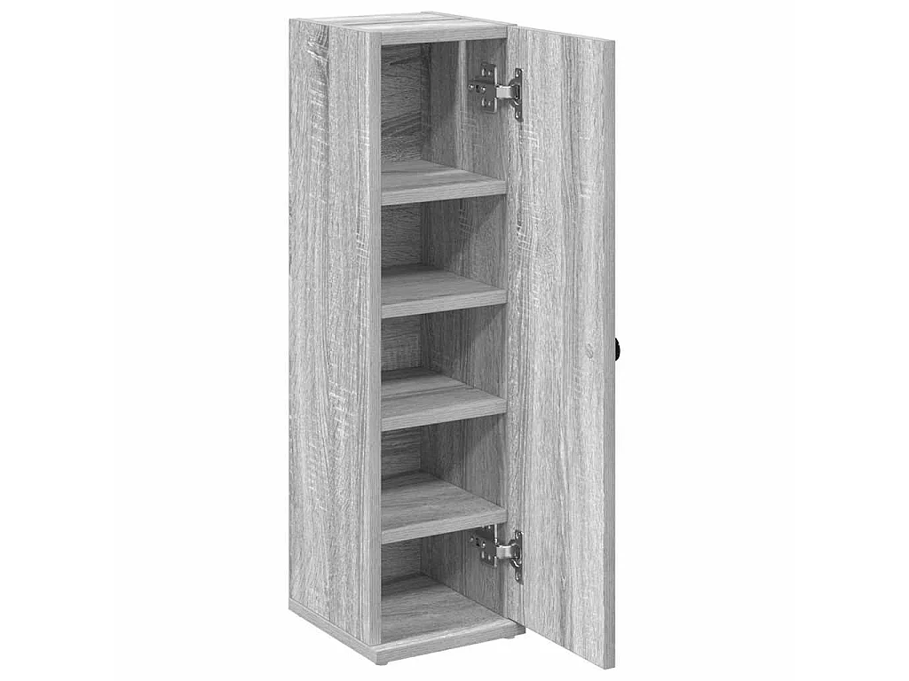 Mobile da Bagno con Portarotolo Grigio Sonoma 20,5x22x72 cm