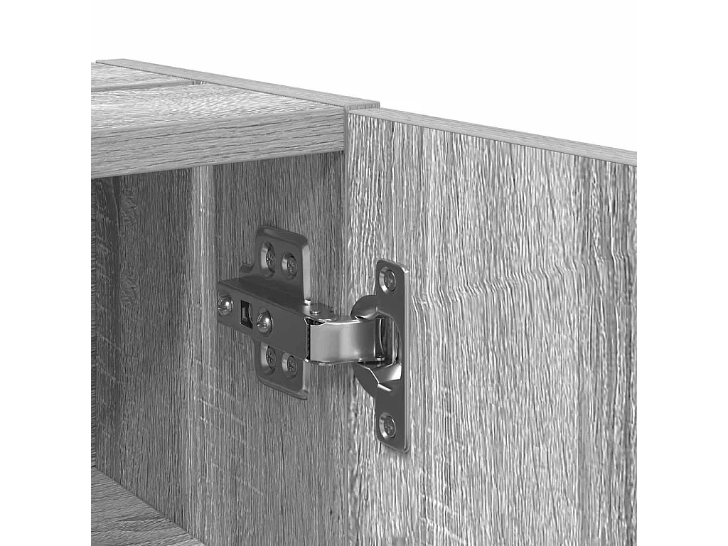 Mobile da Bagno con Portarotolo Grigio Sonoma 20,5x22x72 cm