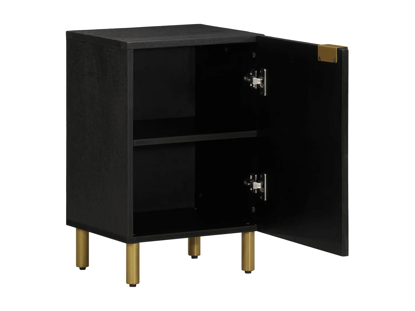 Armário de casa de banho 38x33x58 cm deriv. de madeira preto