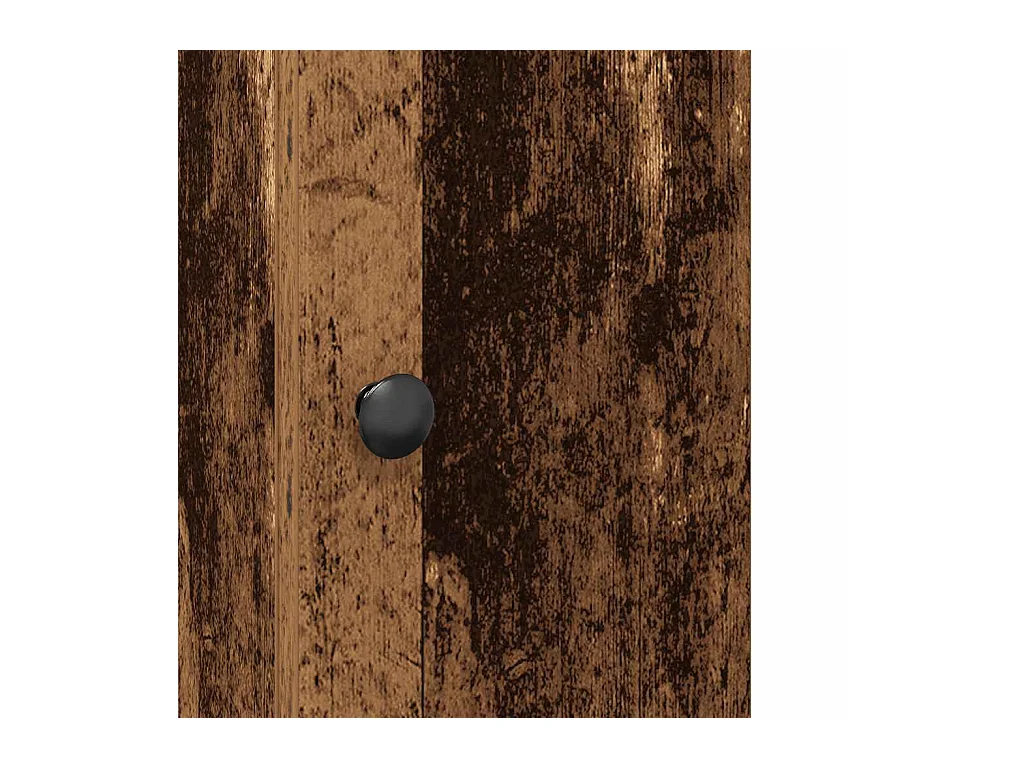 Meuble de salle de bain avec porte-rouleau vieux bois