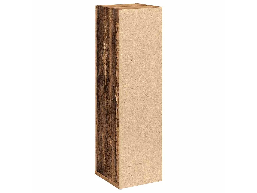 Mobile da Bagno con Portarotolo Legno Antico 20,5x22x72 cm