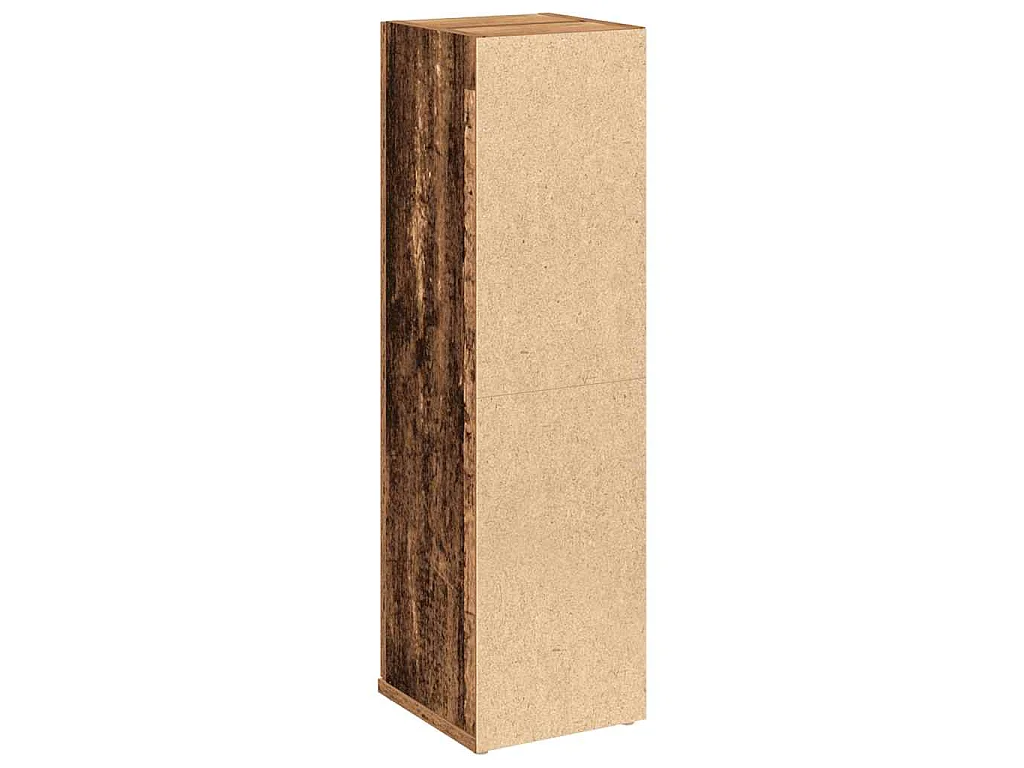 Mobile da Bagno con Portarotolo Legno Antico 20,5x22x72 cm