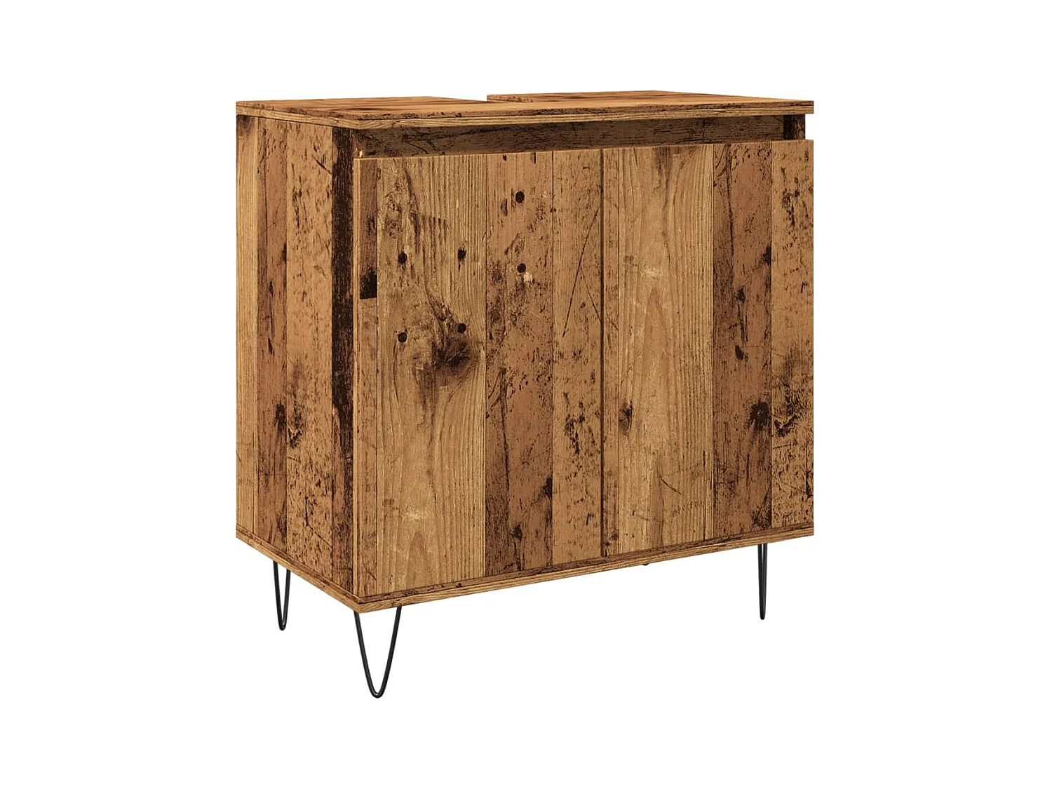 Armoire de salle de bain vieux bois 58x33x60 cm bois ingénierie