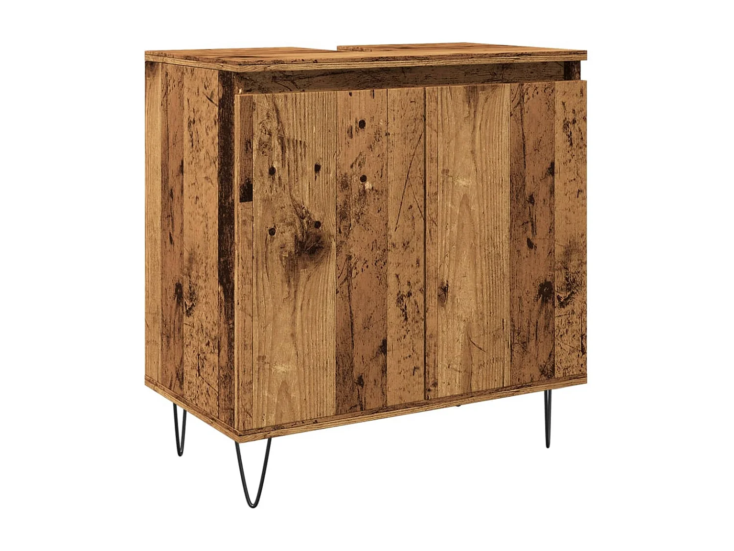 Armoire de salle de bain vieux bois 58x33x60 cm bois ingénierie