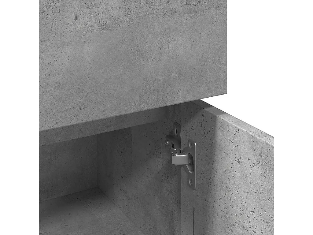 Badkamerkast 30x30x95 cm spaanplaat betongrijs