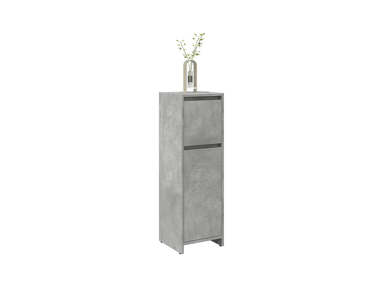 Armoire de salle de bain Gris béton 30x30x95 cm Aggloméré