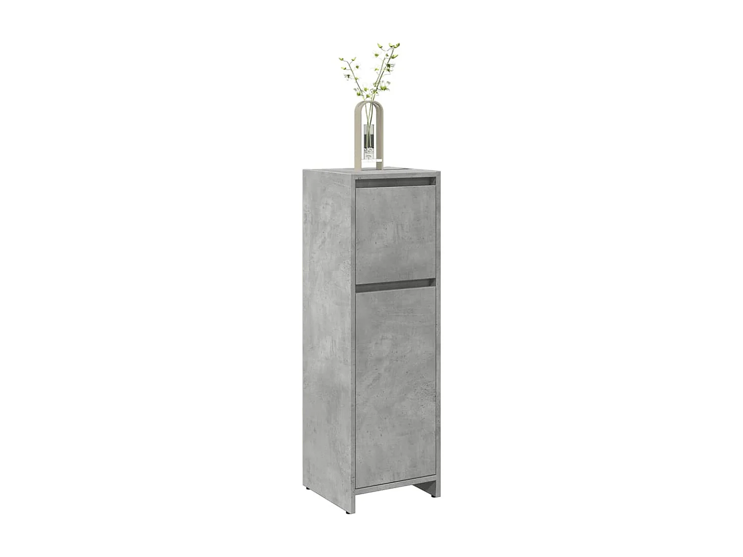 Armoire de salle de bain Gris béton 30x30x95 cm Aggloméré