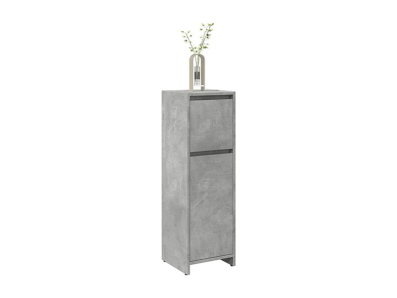 Armoire de salle de bain Gris béton 30x30x95 cm Aggloméré