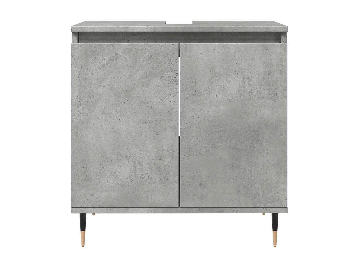 Armoire de bain gris béton 58x33x60 cm bois d'ingénierie